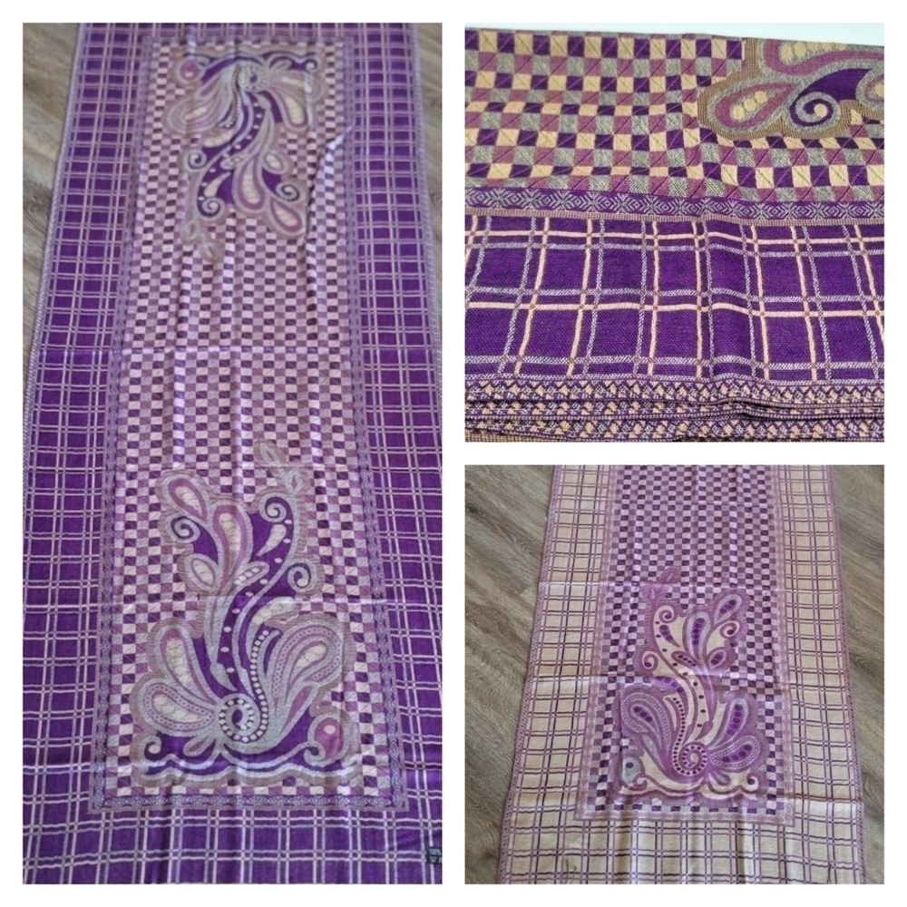 Purple Scarf Reversible NWOT #1504